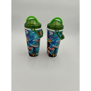 Disney Cruise Line Souvenir Tumbler Set Kids OS Blue Excellent Tropical Holiday